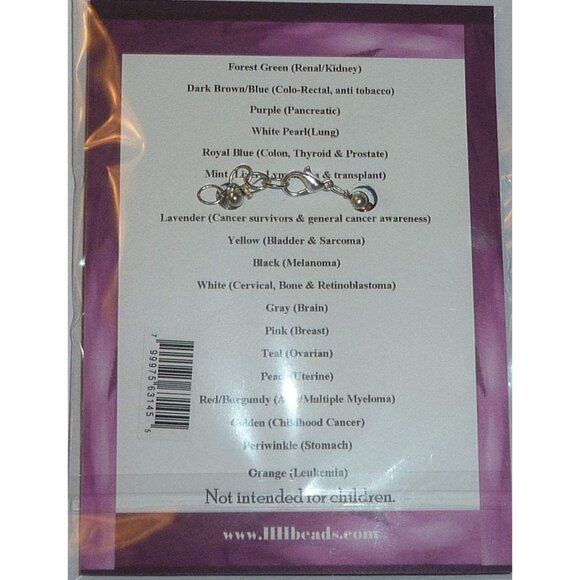 Supports the Fight Against Cancer - Beaded Pink Bracelet with Extender - 7 3/4" - Picture 6 of 6